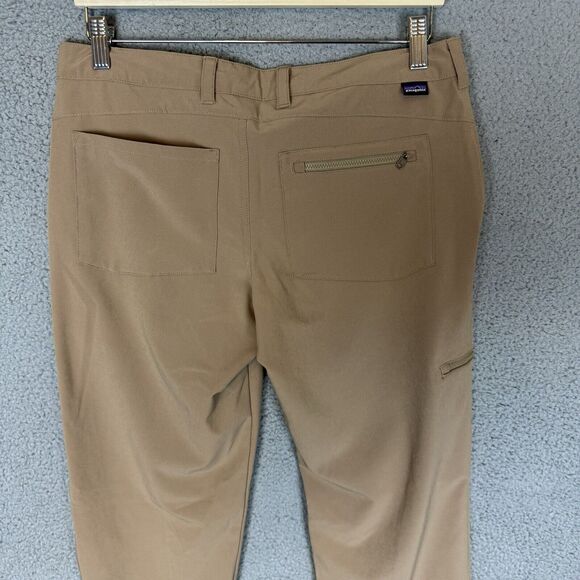 Patagonia Pants Womens 6 Khaki Roll‎ Up Pockets Outdoor Hiking Lightweight - Picture 4 of 9